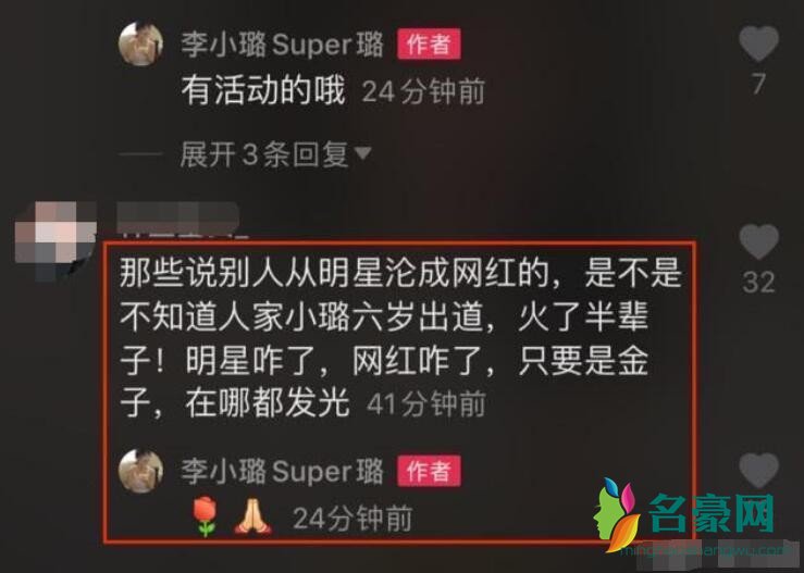 李小璐回应网红风