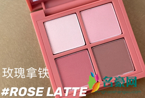 3ce四色眼影rose latte试色，黄皮可入，快冲！3