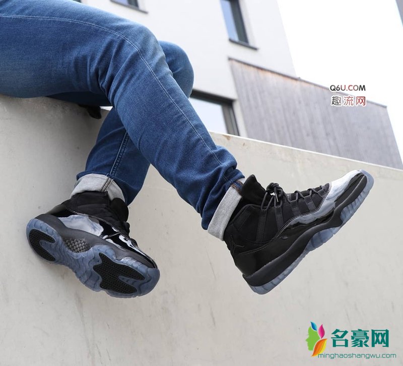 AJ11黑麂皮上脚测评 AJ11“Cap and Gown”上脚图