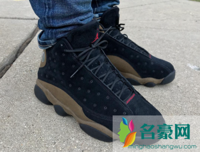 AJ13橄榄色配色上脚美图  Air Jordan 13 “Olive”上脚街拍 