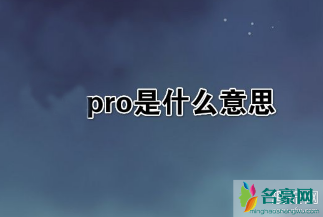 Pro是什么意思 电子产品和鞋子中的Pro是什么版本