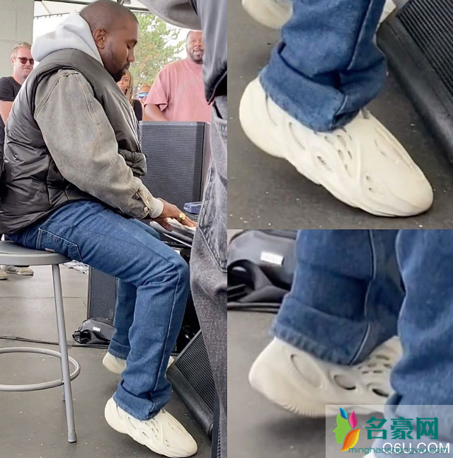 椰子洞洞鞋上脚图赏析 yeezy Foam Runner和700外观很像