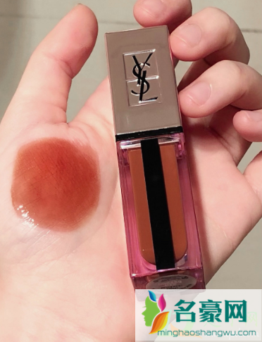 ysl202粉金唇釉是什么颜色3