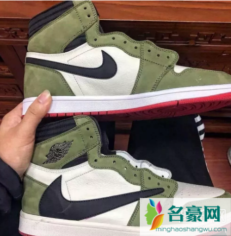 Travis Scott上脚AJ1倒钩新配色 aj1倒钩的钩子为什么不一样