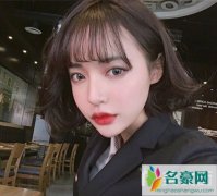 空气刘海短卷发造型图片 甜美惹人喜欢