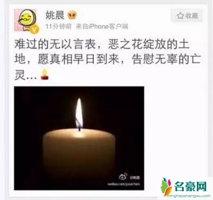 姚晨评论昆明恐怖袭击事件