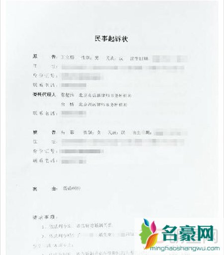 王宝强起诉马蓉离婚争夺孩子抚养权